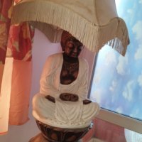 Голяма нощна лампа Буда, снимка 1 - Антикварни и старинни предмети - 43166005