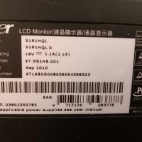 Монитор Acer 18.5inch Wide Screen LED (S191HQL), снимка 2 - Монитори - 42950103