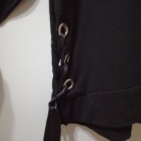 Нова блуза с голи рамене фино плетиво, снимка 3 - Блузи с дълъг ръкав и пуловери - 28540561