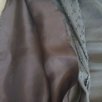 прекрасна пола от 100% сурова коприна и елегантна шевица от стоманени мъниста, снимка 3 - Поли - 27769942