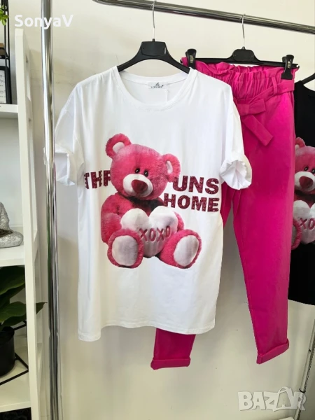 Тениска с мече и камъни, снимка 1