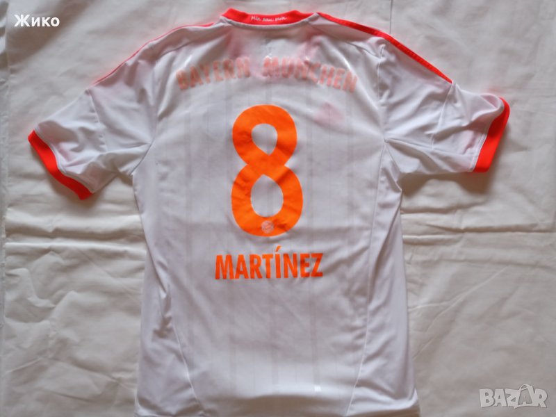 Байерн Мюнхен 2012/13 оригинална футболна тениска Адидас фланелка за футбол с номер 8 JAVI MARTINEZ , снимка 1