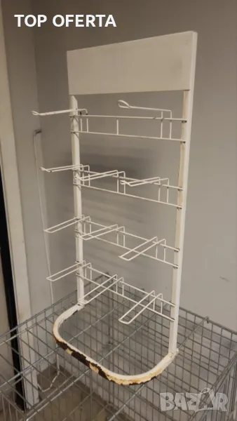 Стелаж Метален 11 окачвачи със стойка 73 х 34 см, снимка 1