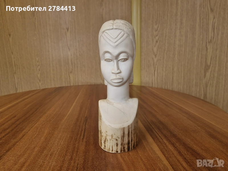 Статуетка от кост 20 см. 888 гр., снимка 1