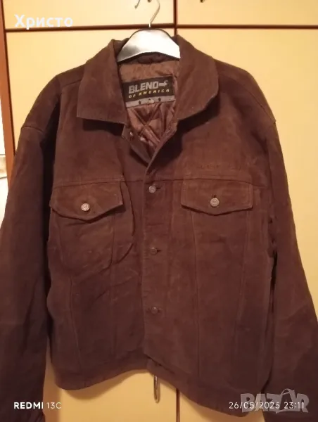Мъжко велурено яке , снимка 1