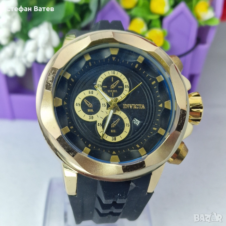 Мъжки часовник INVICTA – спортен хронограф, снимка 1