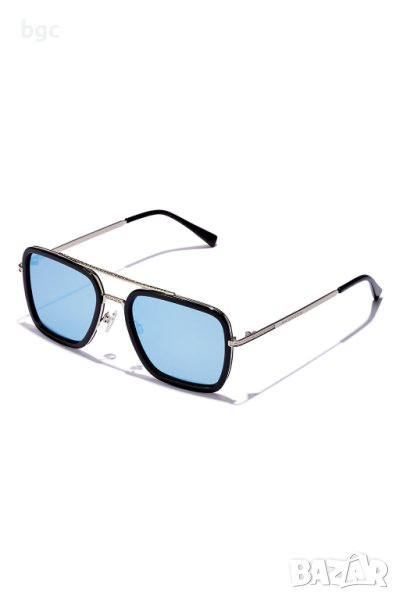 НОВИ Hawkers, Унисекс слънчеви очила Ibiza Aviator с поляризация, Сребрист, 55-22-145, снимка 1