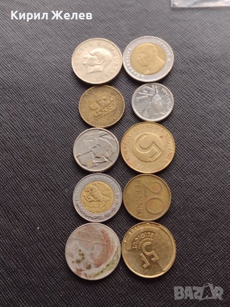 Лот монети от цял свят 10 броя МЕКСИКО, ЧЕХОСЛОВАКИЯ, СЛОВЕНИЯ ЗА КОЛЕКЦИЯ ДЕКОРАЦИЯ 28428, снимка 1