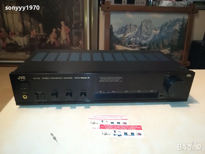 JVC AX-222BK STEREO AMPLIFIER-MADE IN JAPAN 0707221235, снимка 1