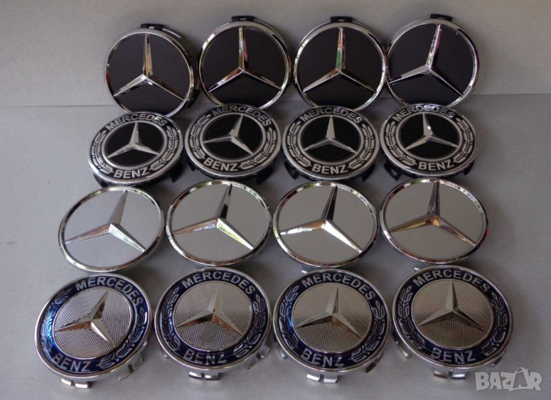 75мм Капачки за джанти за Мерцедес Mercedes-Benz, снимка 1