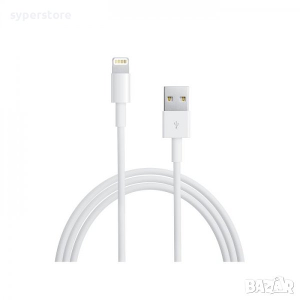 Кабел Lightning към USB за iPhone Digital One SP00460 Foxconn 2m Бял Оriginal, снимка 1