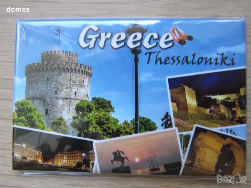 Метален магнит от Солун, Гърция, снимка 1