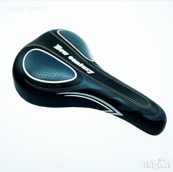 Седалка за велосипед, черно/сив, снимка 1