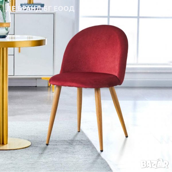Стол бордо / комплект от два трапезни стола / столове с мека седалка и облегалка МОДЕЛ 77, снимка 1
