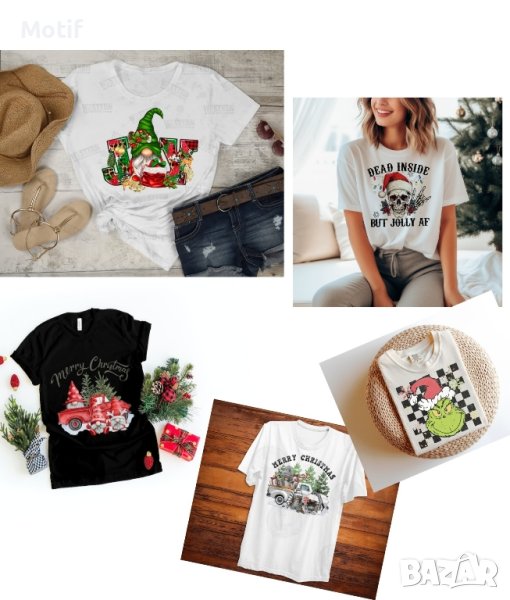 Коледни тениски с щампа, снимка 1