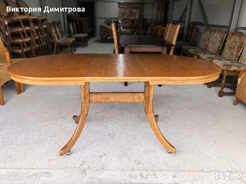 Разтегателна трапезна маса на колелца, снимка 1
