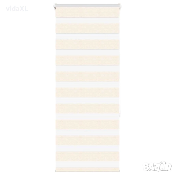 vidaXL Зеброва щора 60x150 см ширина на плата 55,9 cm полиестер(SKU:4014643), снимка 1