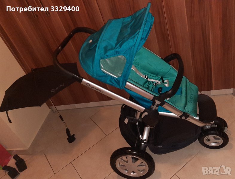QUINNY бебешка количка с летен и зимен кош-пълен комплект и подаръци, снимка 1