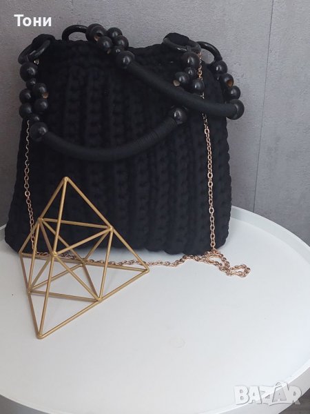 Дамска плетена чанта , снимка 1