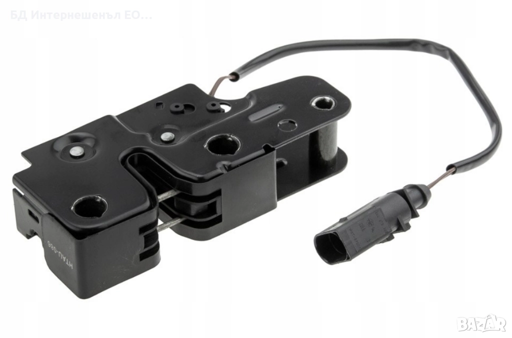 4L0823509  Заключващ механизъм за преден капак, Audi, Q7 4L, 2 ПИН, снимка 1