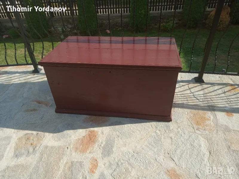 Дървен сандък- ракла., снимка 1