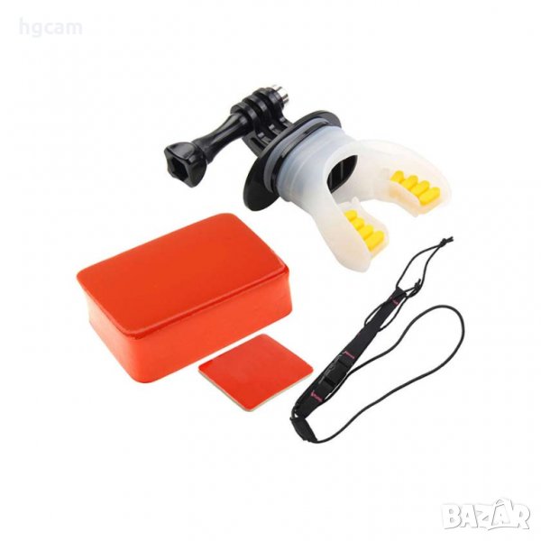 Маунт за уста с непотъващо блокче и въже за GoPro Hero 1/2/3/3+/4 SJ40, снимка 1