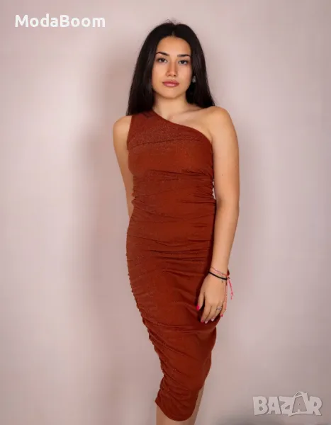 Кафява дамска рокля , снимка 1