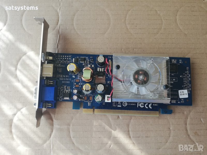 Видео карта NVidia GeForce HP Asus 7300 LE 256MB GDDR2 64bit PCI-E, снимка 1
