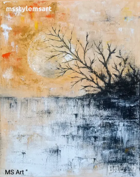 Душевен покой " Абстрактна картина , снимка 1