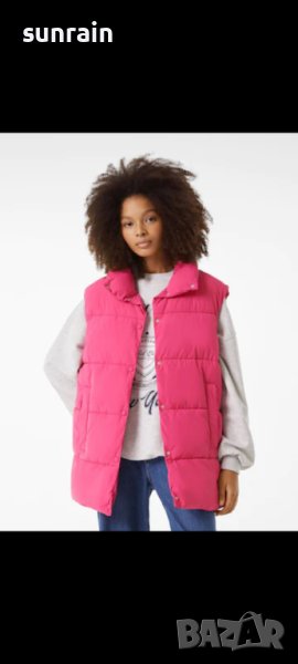 розов елек Bershka, снимка 1