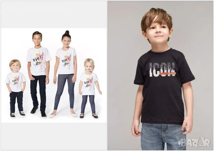 Icon DSQUARED2 Детска Тениска 1-16 години👚👕Детска Блуза С Къс Ръкав Айкън Дискуаред2 Код LFS417, снимка 1