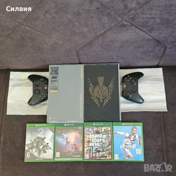 XBOX ONE 1TB Call of Duty Advanced Warfare + 2 джойстика + 4 игри PS5 PS4 PlayStation, снимка 1