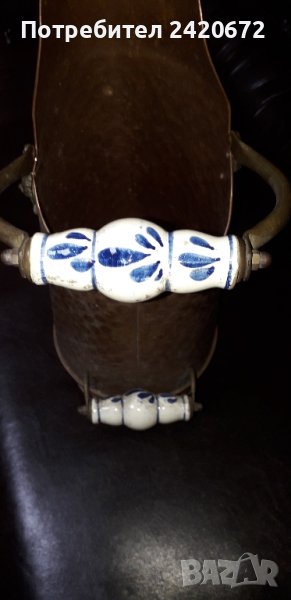    стара  медна кофа от   миналия век, снимка 1