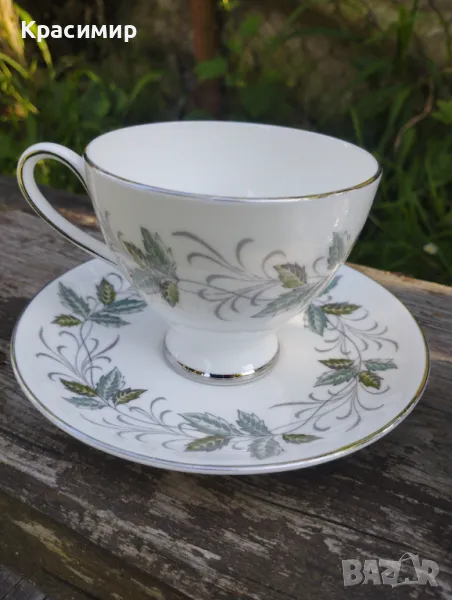 Royal Tuscan - Rondeley Наистина елегантни чаши с чинийки от тоскански костен порцелан 15 лв. за бр., снимка 1