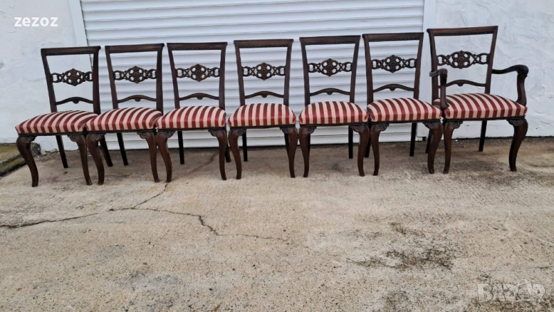 Комплект столове ретро 6+1, снимка 1