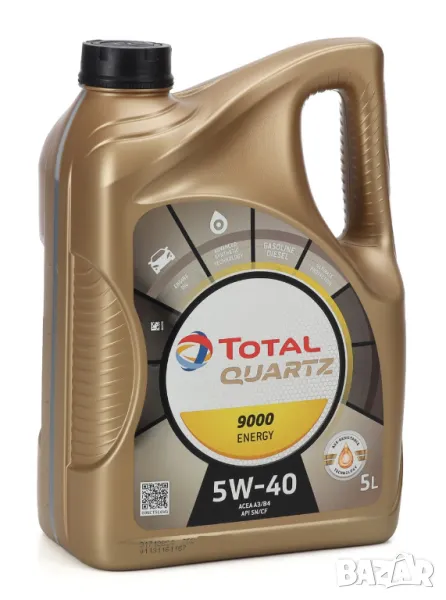 Моторно масло TOTAL QUARTZ 9000 5W40 5л, снимка 1