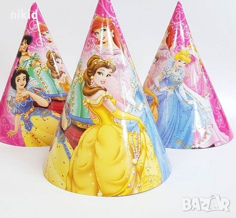 Принцеси картонена малка голяма парти шапки шапка рожден ден, снимка 1