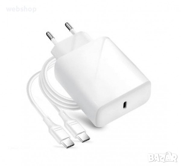 Комплект, мрежово зарядно, съвместимо с Samsung, бързо зареждане, кабел, USB-C, Type-C, 45W, снимка 1