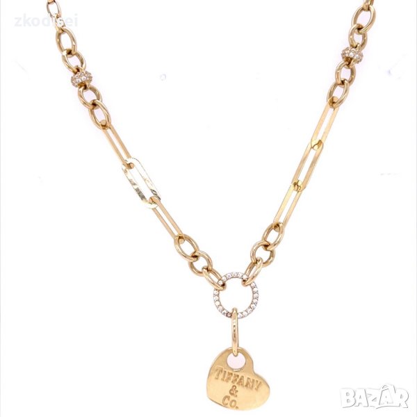Златно колие Tiffany 11,91гр. 47см. 14кр. проба:585 модел:21893-5, снимка 1