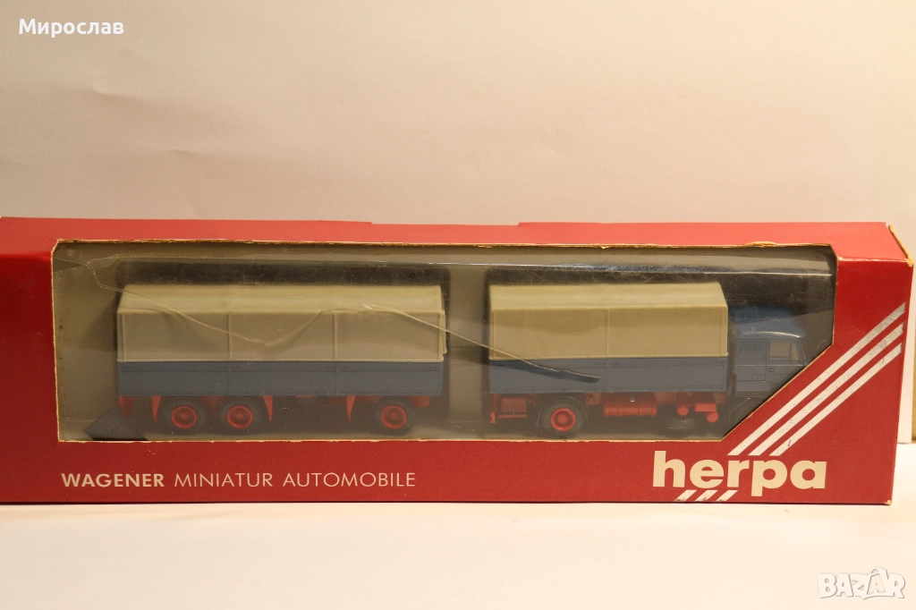 HERPA H0 1/87 ДАФ DAF КАМИОН МОДЕЛ ВЛЕКАЧ TIR, снимка 1