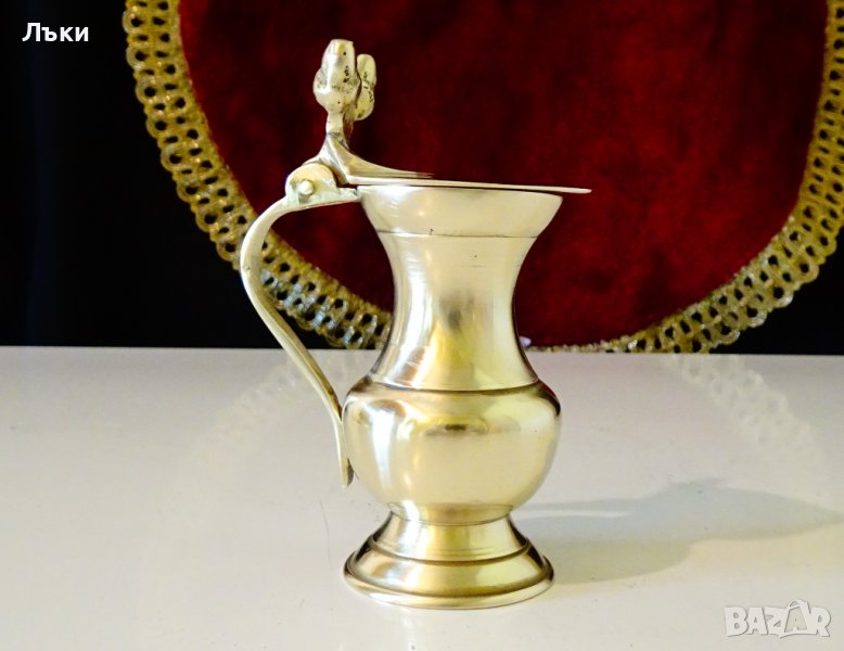 Бронзова халба за ракия. , снимка 1