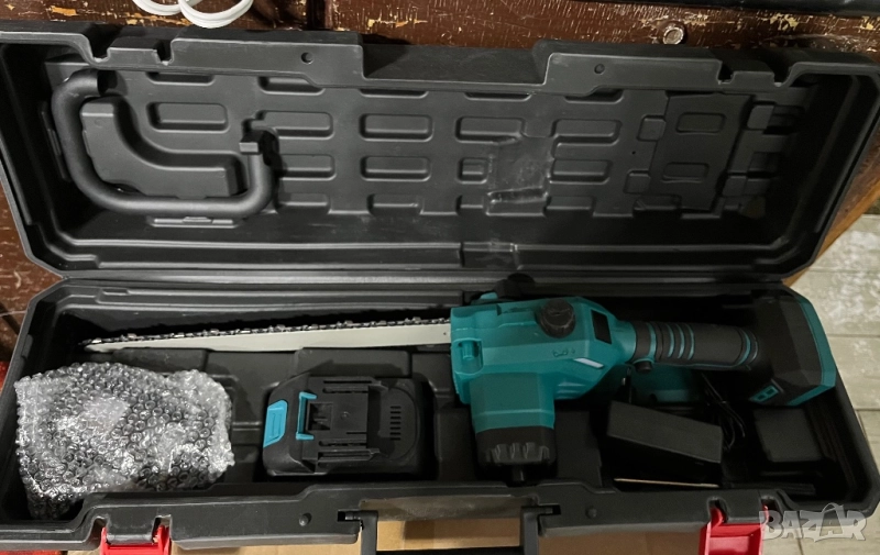 Нова безчеткова акомулаторна 12” резачка за дърва, снимка 1