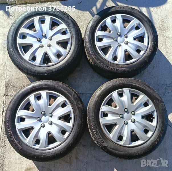17ки железни джанти със зимни гуми 5х107, снимка 1