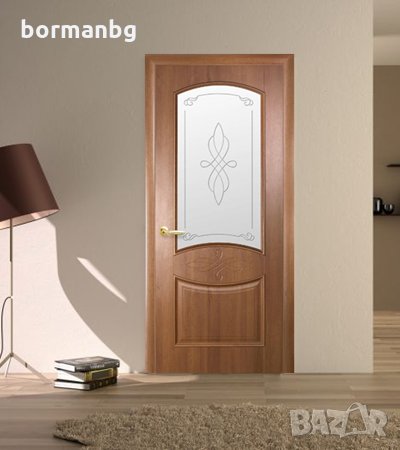 Борман Интериорна врата Дона златна елха остъклена , снимка 1