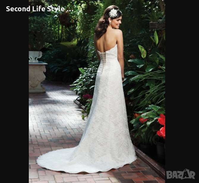 Сватбена рокля Sincerity Bridal р-р L-XL - цвят слонова кост, снимка 1