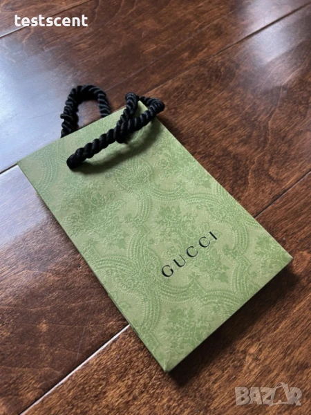Малка Подаръчна Бутикова Торбичка Gucci Beauty Зелена (17 x 11 x 6 см), снимка 1