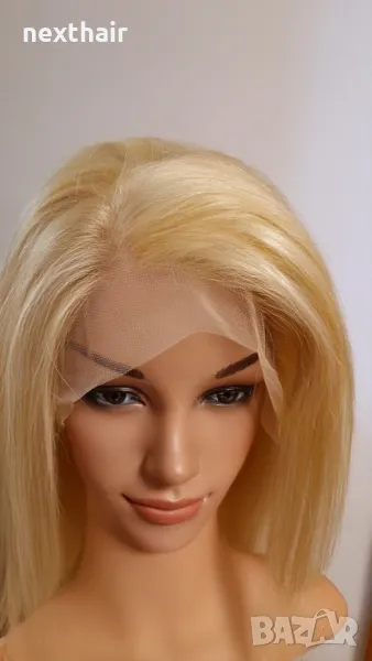 Естествена руса перука с дантела , снимка 1