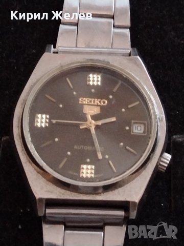 SEIKO 5 AUTOMATIC JAPAN MOVT WATER RESISTANT МАРКОВ МЪЖКИ ЧАСОВНИК СЕЙКО 5 КЛАСИЧЕСКИ МОДЕЛ 28105, снимка 6 - Мъжки - 38744143