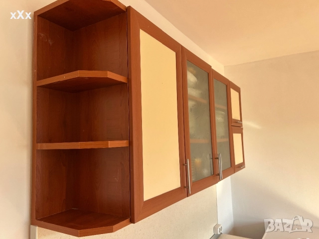 Кухня горен и долен шкаф+мивка+плот+смесител, снимка 3 - Шкафове - 52348346