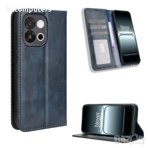 OnePlus 13s 5G / OnePlus 13T 5G Retro-skin Magnetic Кожен Калъф и Протектор, снимка 2 - Калъфи, кейсове - 51258996